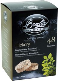 Bradley Hickory Bisquetten, 48 Stück Räucherholz