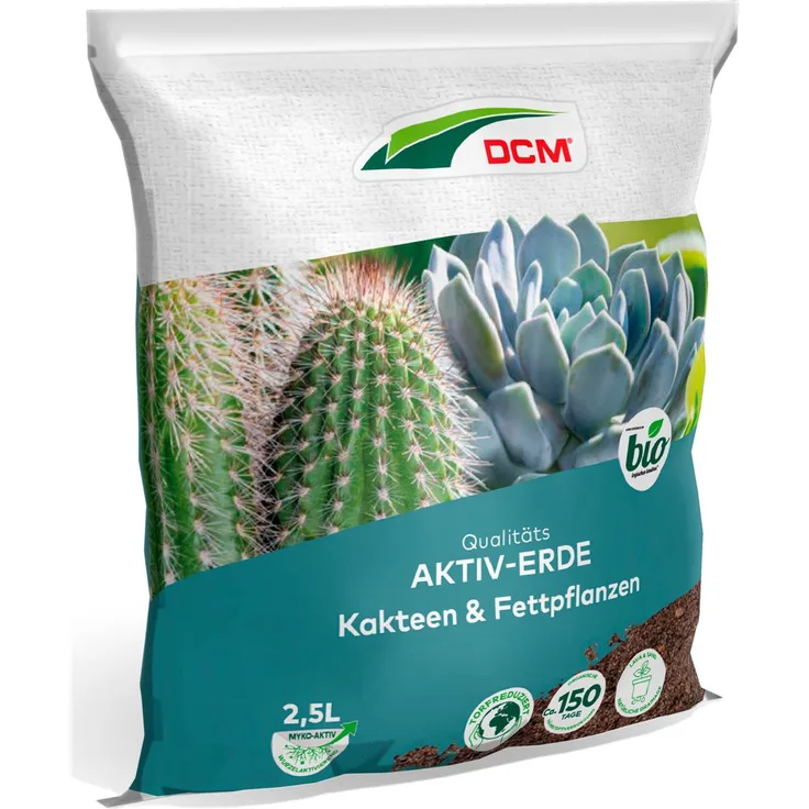 DCM-Cuxin Qualitäts Aktiv-Erde Kakteen & Fettpflanzen, 2,5 Liter