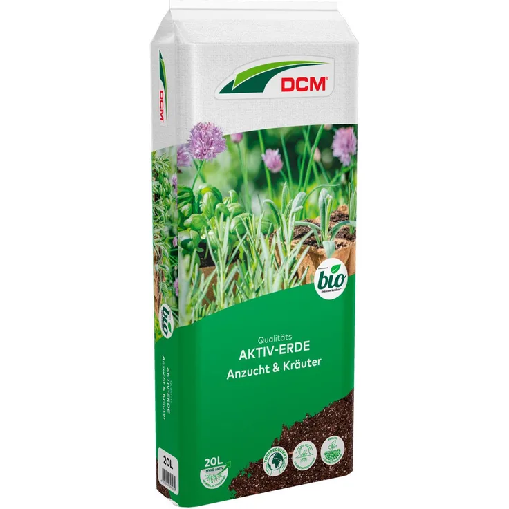 DCM-Cuxin Qualitäts Aktiv-Erde Anzucht & Kräuter, 20 Liter
