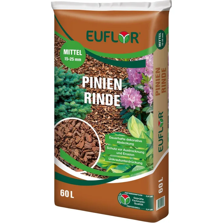EUFLOR Pinienrinde mittel 15-25mm 60 Liter