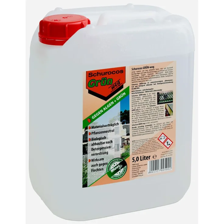 Schuroco GRÜN-weg gegen Algen und Grün 5 Liter
