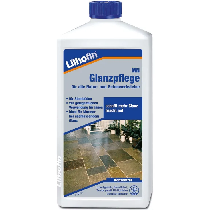 Lithofin MN Glanzpflege für Marmor Naturstein Betonwerkstein 1 Liter
