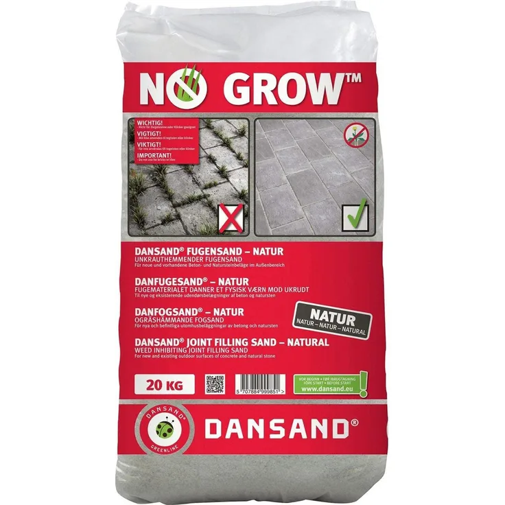 NO GROW Dansand Fugensand unkrauthemmend natur 1-5mm Fugenbreite, 20 kg