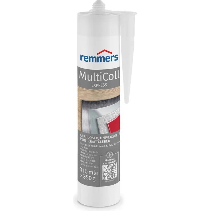 REMMERS MultiColl Express PUR-Kraftkleber farblos, 310 ml