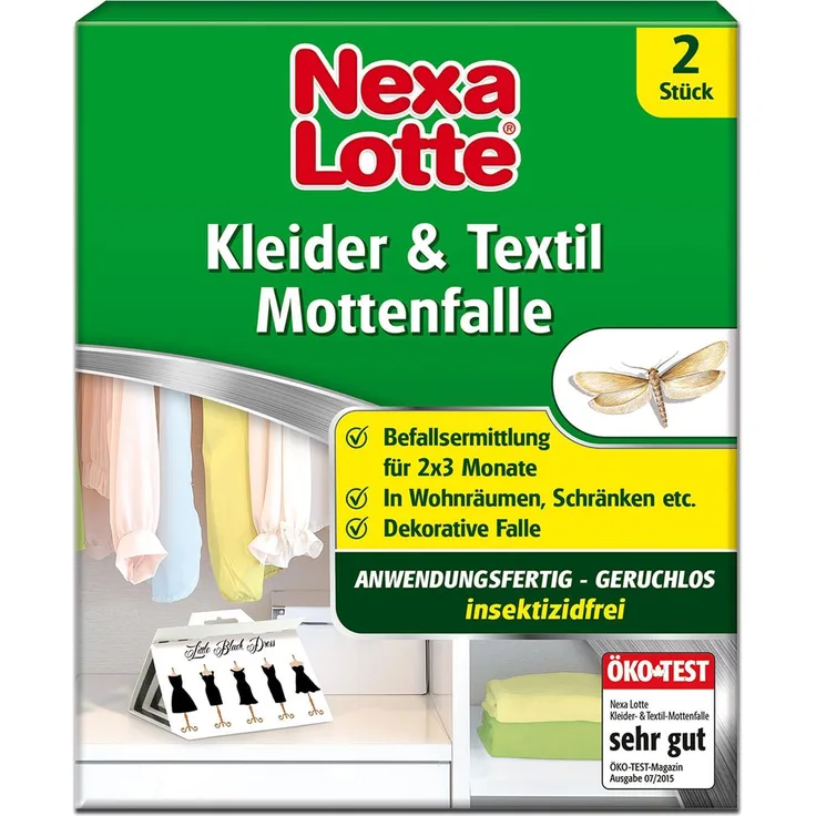 Nexa-Lotte Kleider- & Textil-Mottenfalle 2 Stück