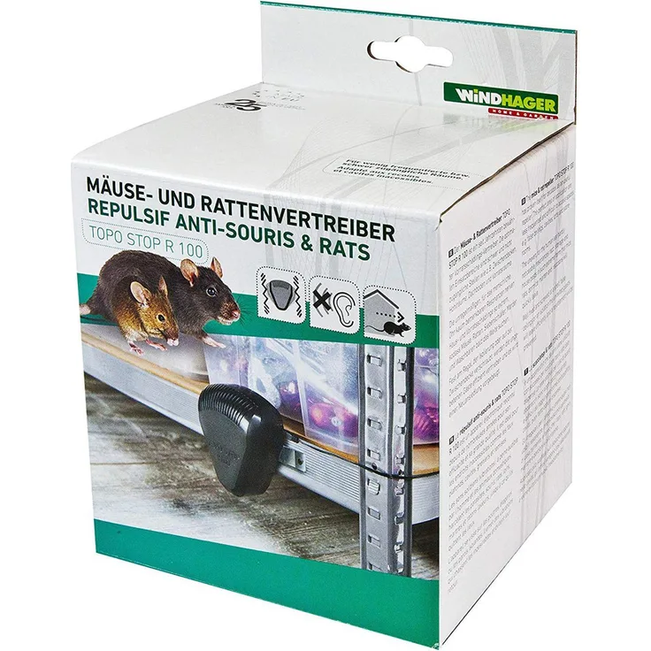 Windhager Mäuse- & Rattenvertreiber TOPO STOP R 100
