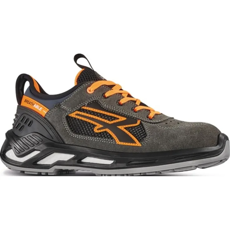 Sicherheitsschuh Ryder Gr.45 grau/orange S1P SRC ESD EN20345 Leder U.POWER