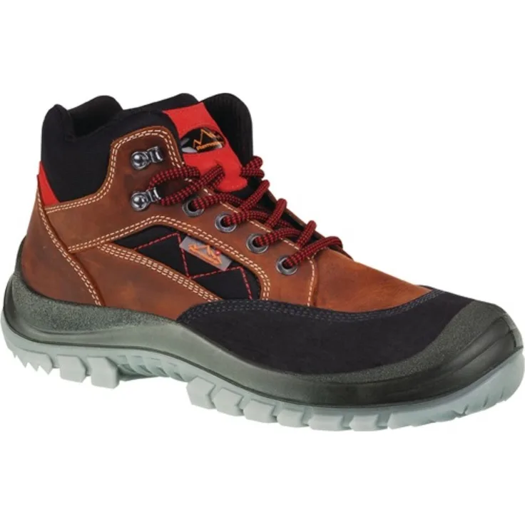 Sicherheitsstiefel Sherpa Gr.43 braun/rot S3 EN20345 Leder REMISBERG