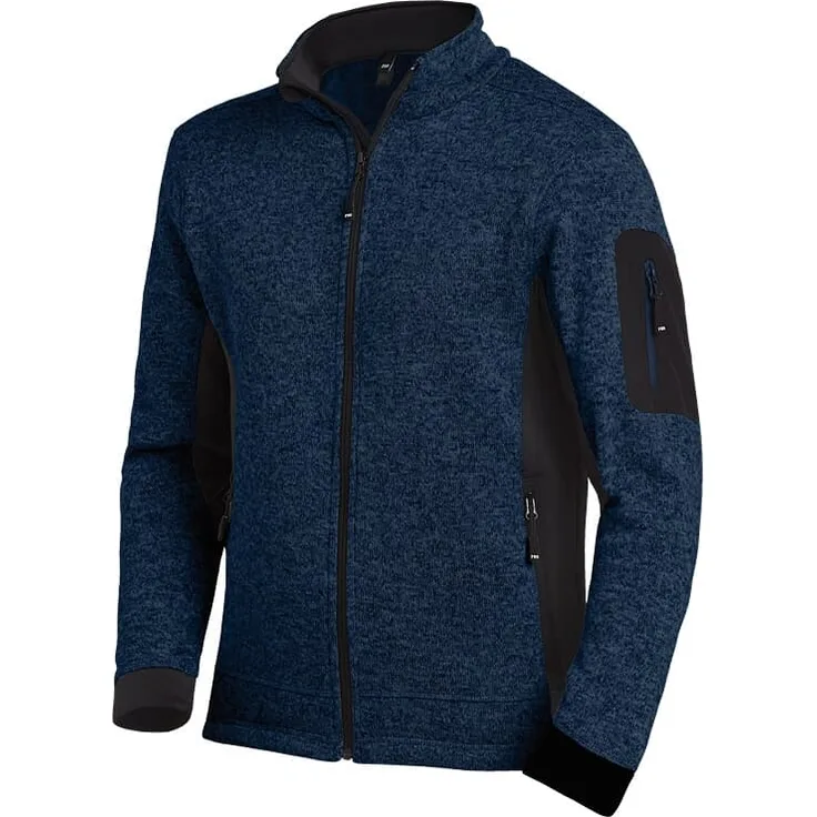 FHB Strickfleecejacke CHRISTOPH 79595 Strickjacke Arbeitsjacke, Farbe: 1620 marine-schwarz, Größe: XXL