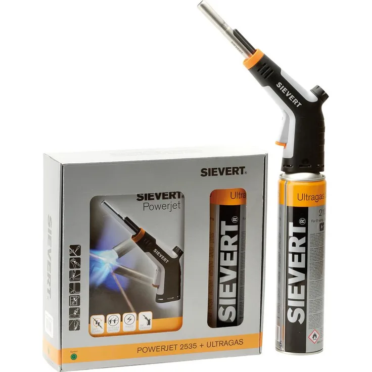 Sievert Power Jet 2535 Set inkl. Ultragas 2205 (und Zubehör Jet Ultragas Set)