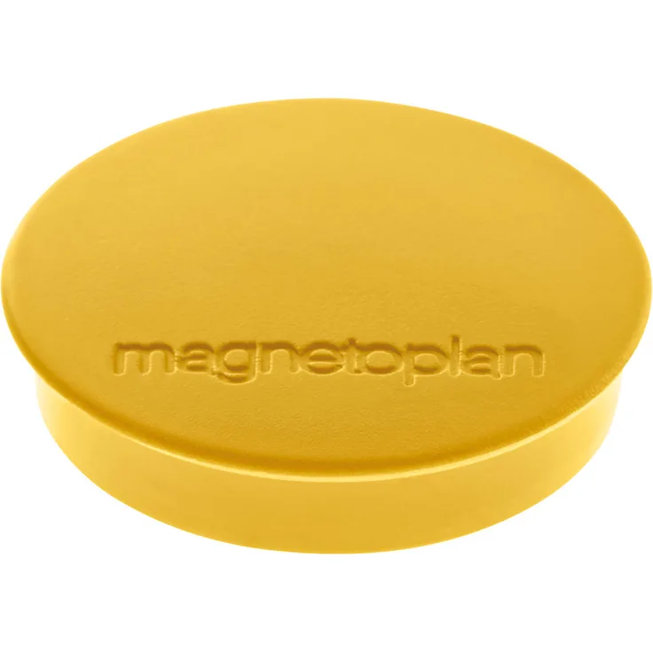 Magnetoplan Magnet D30 mm VE10 Haftkraft 700 g gelb 1664202 Ø: 30 mm