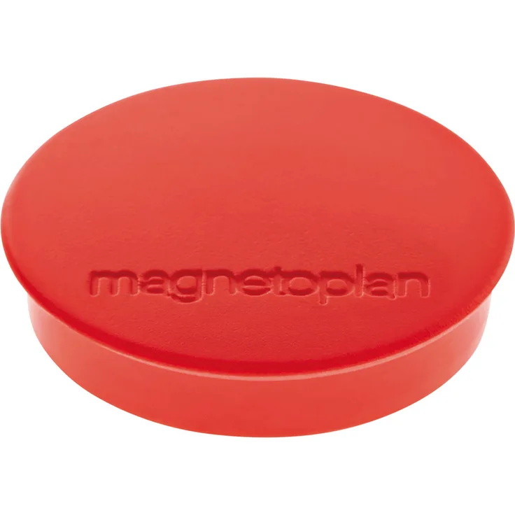 Magnetoplan Magnet D30 mm VE10 Haftkraft 700 g rot 1664206 (Magnetwandleisten)