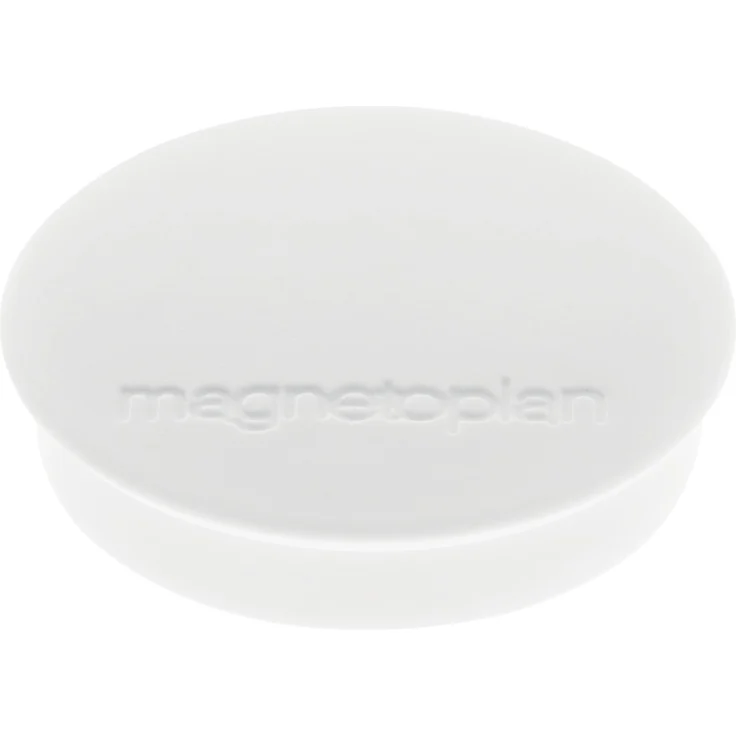 Magnetoplan Magnet D30 mm VE10 Haftkraft 700 g weiss 1664200 Ø: 30 mm – Bild 1
