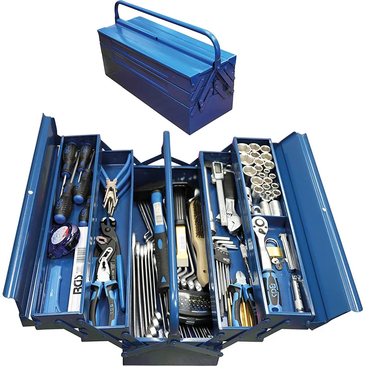BGS Metall-Werkzeugkoffer inkl. Werkzeug 137-tlg.