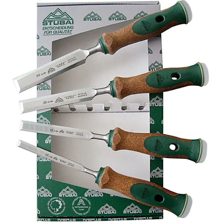 Stubai Stubai Spezial-Stemmeisensatz, Korkheft, 4-teilig, 12-24 mm 357114