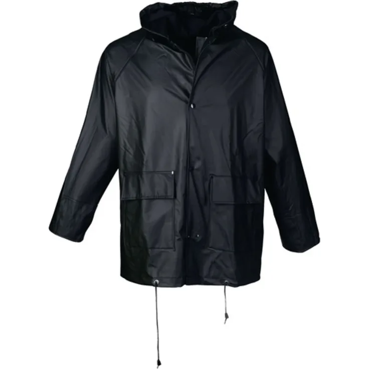 PU Regenschutz-Jacke Gr.XL schwarz ASATEX