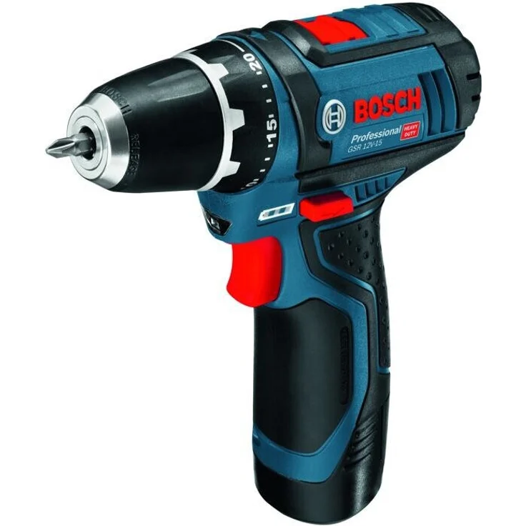 Bosch Professional GSR 12V15 GSR 12V-15 Akku Bohrschrauber 2x 2,0Ah – Bild 1