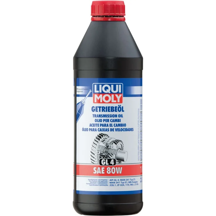 LIQUI MOLY 1020 Getriebeöl (GL4) SAE 80W GL-4 Schaltgetriebe Getriebe Öl 1 Liter – Bild 1