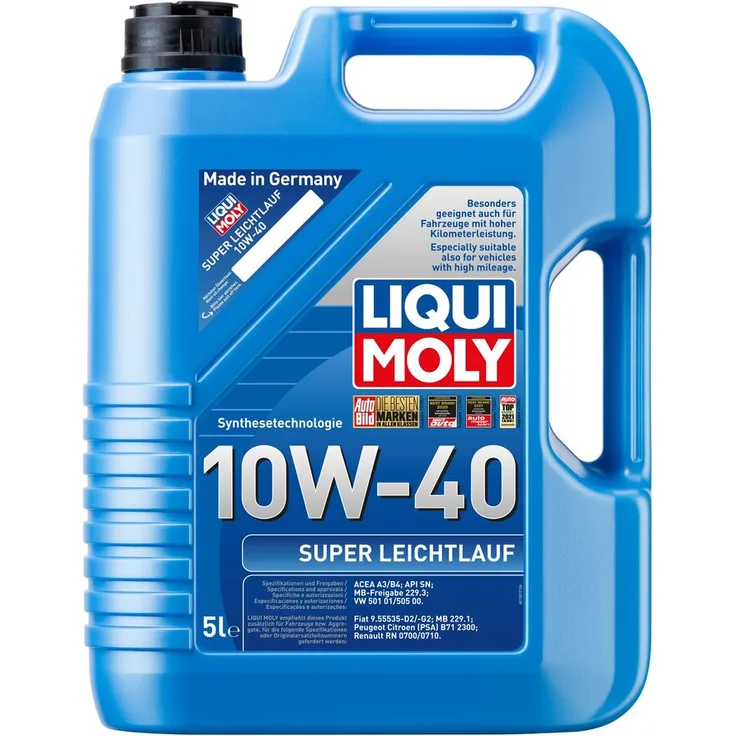 LIQUI MOLY 1301 Motoröl Super Leichtlauf 10W-40 Motorenöl Motor Öl 5 Liter