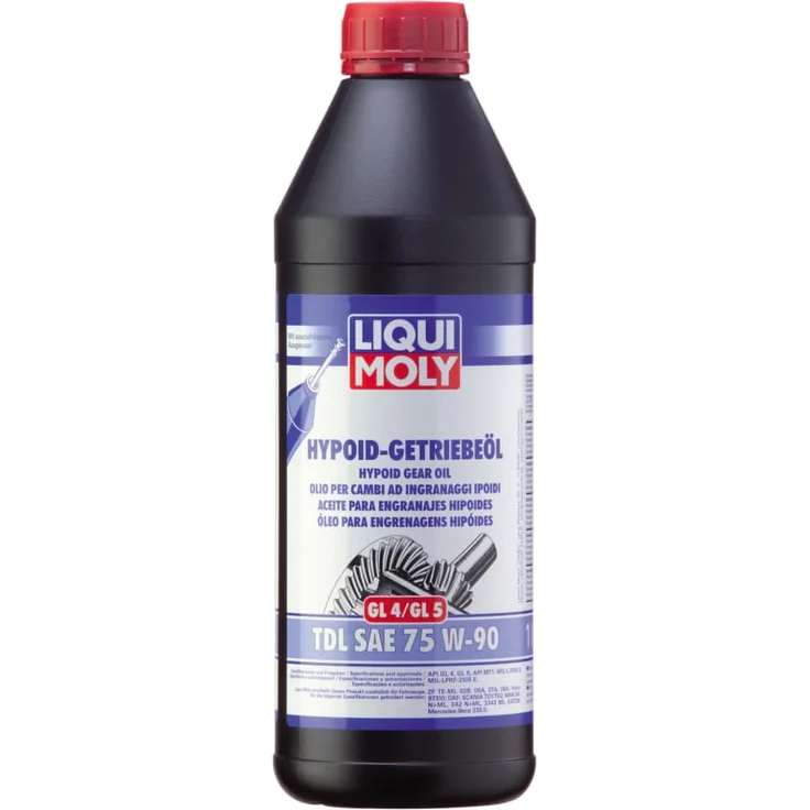 LIQUI MOLY 1407 Hypoid-Getriebeöl (GL4/5) TDL SAE 75W-90 Schaltgetriebe Öl 1L – Bild 1
