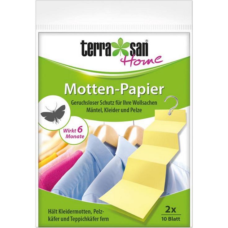 Terrasan terrasan Home Motten-Papier 2 x 10 Blatt