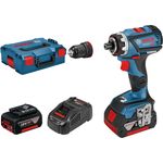Bosch Professional Akku Bohrschrauber GSR 18V-60 FC (2x 5,0 Ah Akku,18 Volt, Schrauben- max.: 10 mm, max. Drehmoment: 60 Nm, in L-Boxx)