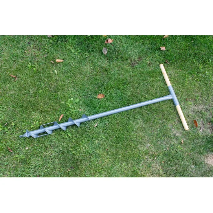 STILTREU Erdbohrer, Erdlochbohrer 70mm für das Vorbohren der Pfahl-Löcher