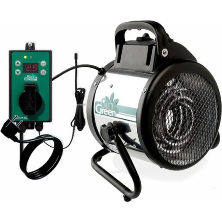 Bio Green Elektrogebläseheizung Palma (Thermostat Digital), Heizleistung 2000 W, 163 m³/h Luftumwälzung, sparsam