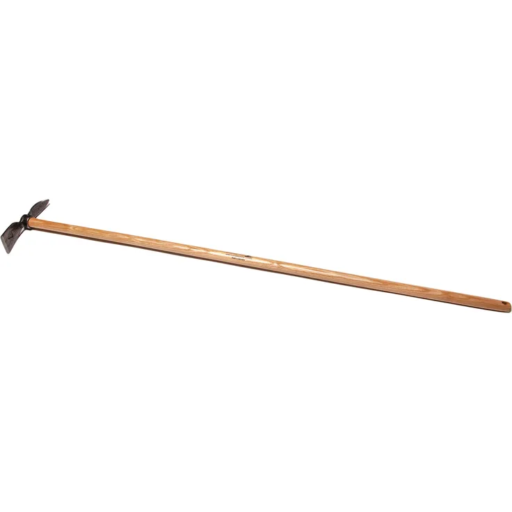 Krumpholz Gartenhäckchen (geschmiedet) mit rundem Auge, 1 Zinken (Herzform) und 130 cm Eschenstiel
