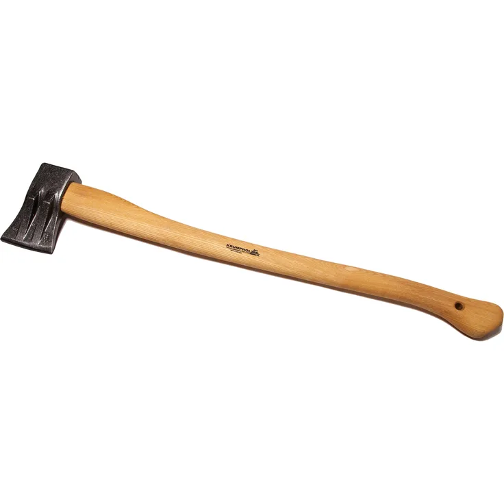 Krumpholz Doppelkeil Super-Spaltaxt, klar lackiertmit gef. Eschenstiel
