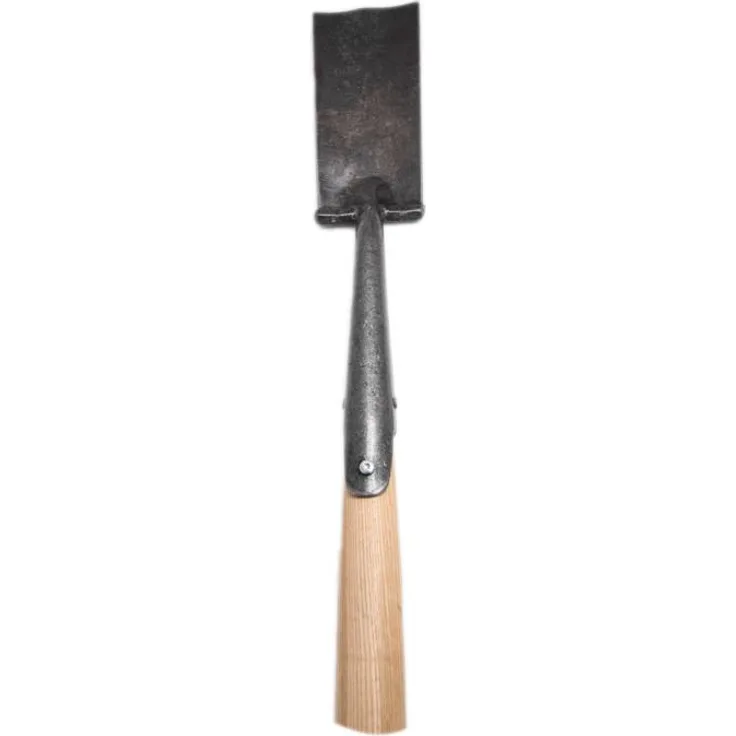Krumpholz, Pflanzspaten mit Tritt ( aus einem Stück Stahl geschmiedet) englische Form Eschen T-Stiel 80 cm