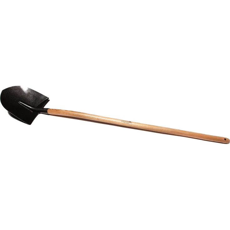 Krumpholz Frankfurter Schaufel mit Aufbug, 1,8mm mit farblos lackierten 1 a Eschenstiel Gr. 5
