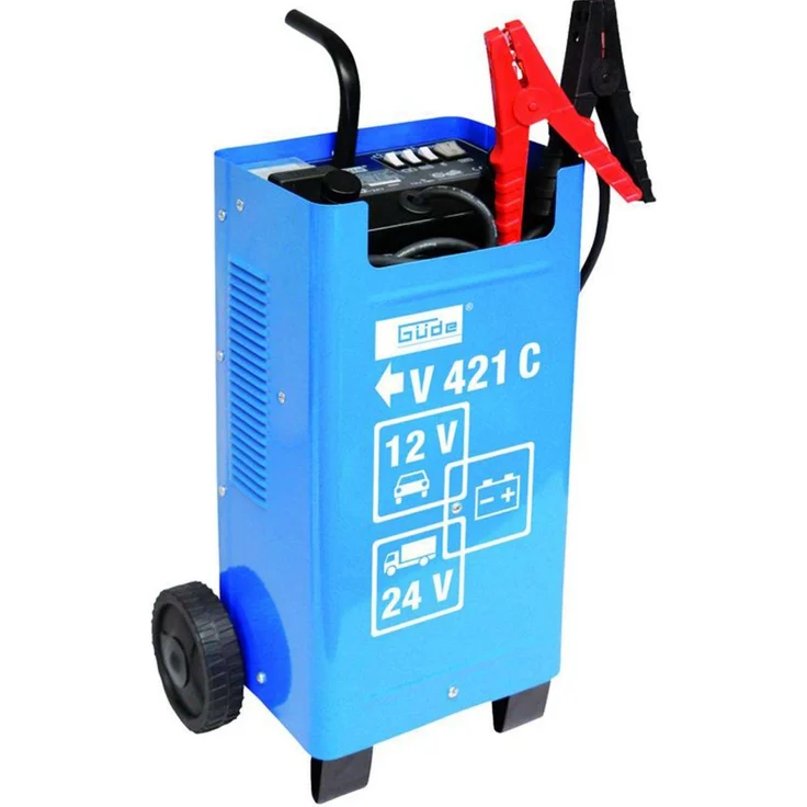 Güde 12V-24V Batterieladegerät Automatik Batterielader V 421 C Starthilfe – Bild 1