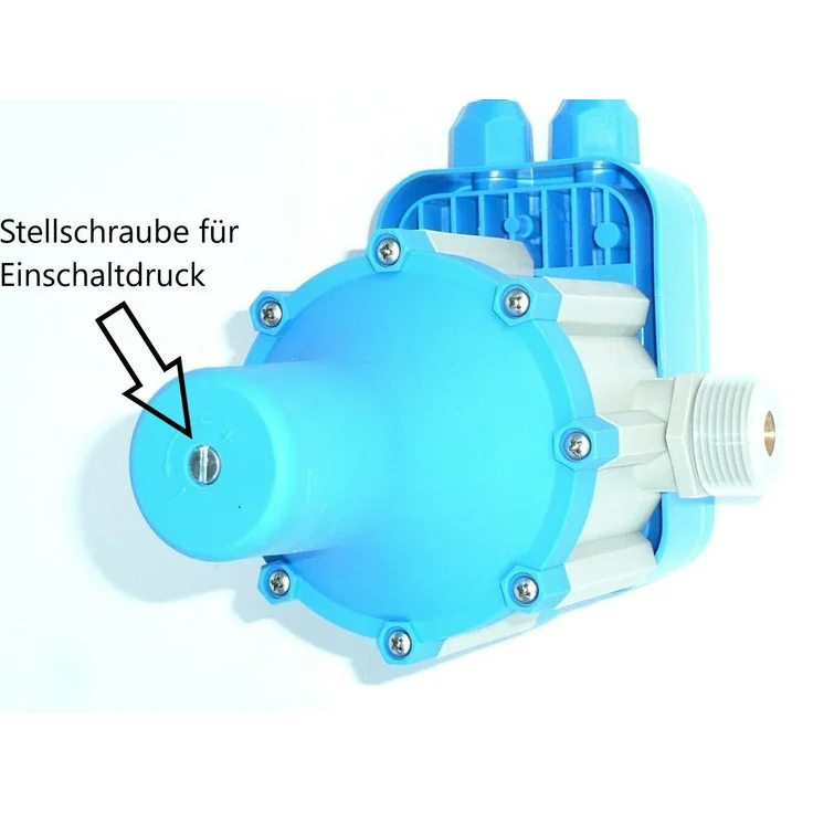 CHM GmbH Pumpensteuerung einstellbar Druckschalter mit Trockenlaufschutz für Gartenpumpe – Bild 4
