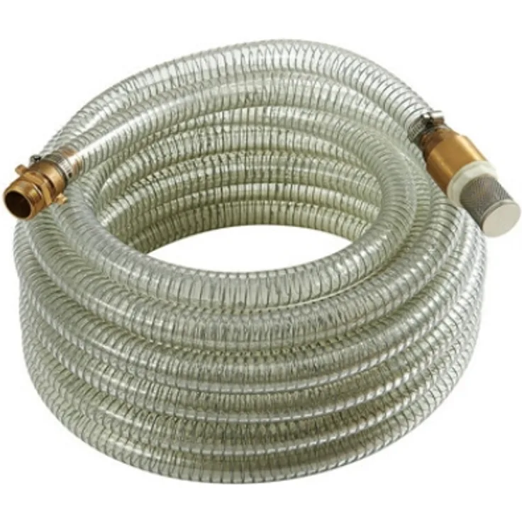 CHM GmbH 1 Zoll Saugschlauch Ansaugschlauch Pumpe 15 Meter Garnitur (Messing) mit Rückschlagventil