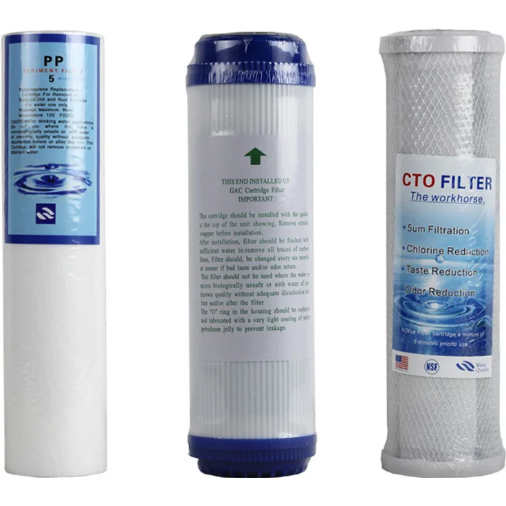 CHM GmbH Ersatz Wasserfilter 10'' Aktivkohle Block Wickelfilter Osmose Kartusche 5 µm
