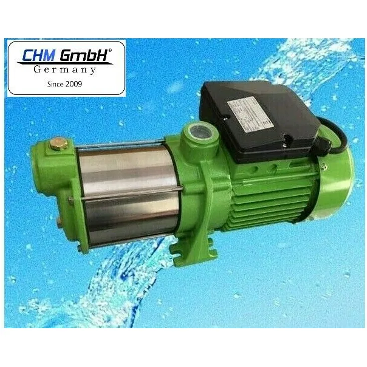 CHM GmbH Kreiselpumpe Edelstahl 1100 Watt 8700 L/h 5 Bar Druck Pumpe