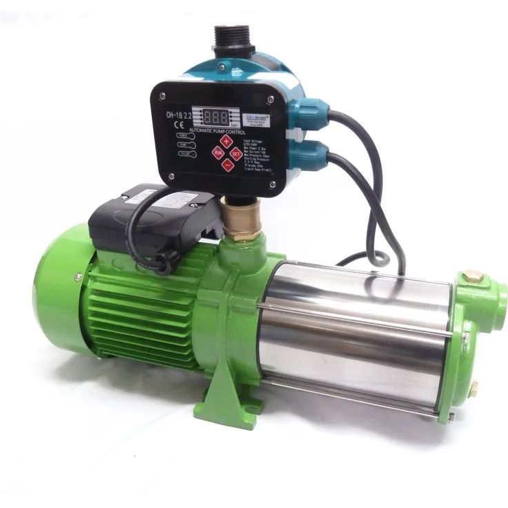 CHM GmbH Kreiselpumpe Edelstahl 7800 L/h und 6,5 Bar mit einstellb. Druckschalter Pumpe
