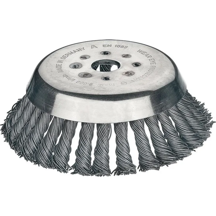 Lessmann Kegelbürste D.180mm Drahtstärke 0,5mm STA 14mm Bohr.20mm 8000min-¹ LESSMANN