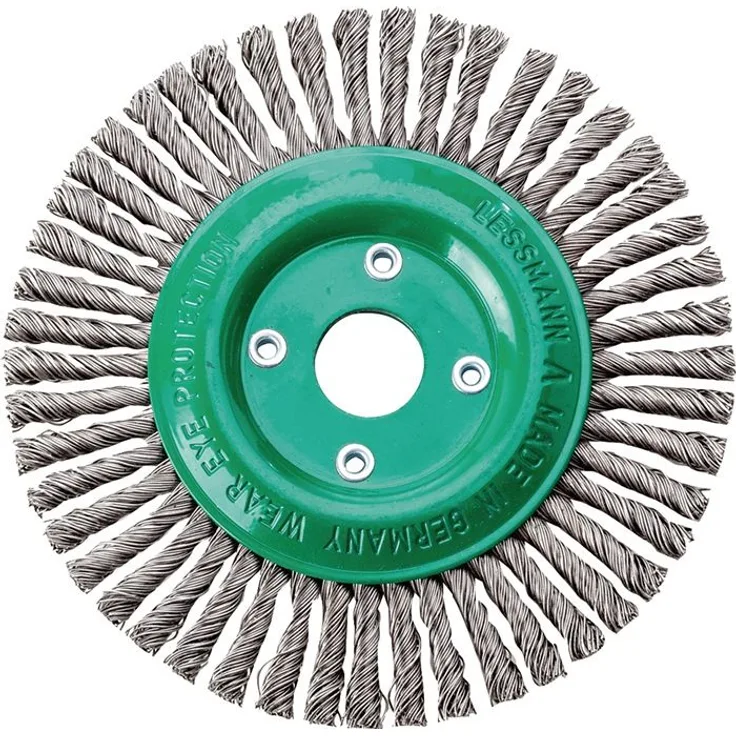 Lessmann Rundbürste D.125mm Bohr.Drahtstärke 0,5mm VA 6mm 15000min-¹ LESSMANN