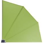 Grasekamp Balkonfächer Premium 140x140cm Apfelgrün mit Wandhalterung Trennwand Sichtschutz Grün