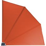 Grasekamp Sichtschutz Fächer Premium 140x140cm Orange Balkon Trennwand Orange