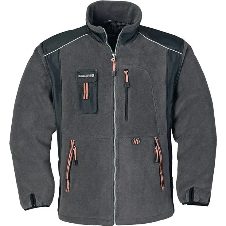 Fleecejacke Gr.XXL dunkelgrau/schwarz/orange TERRATREND - Preisvergleich