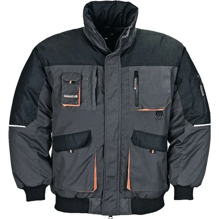 Pilotenjacke Gr.M dunkelgrau/schwarz/orange TERRATREND