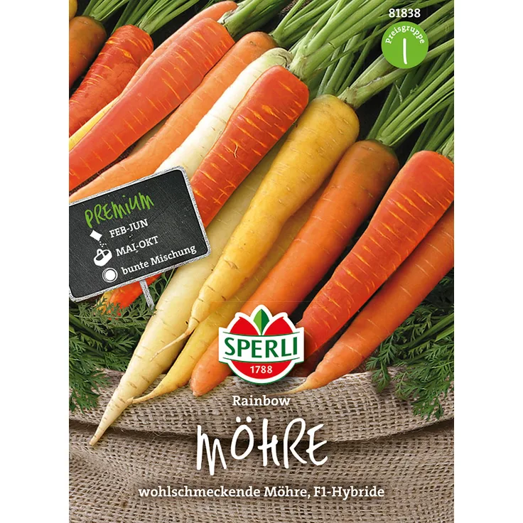 Möhre Rainbow, Harlequin Mix (Bunte Mischung)
