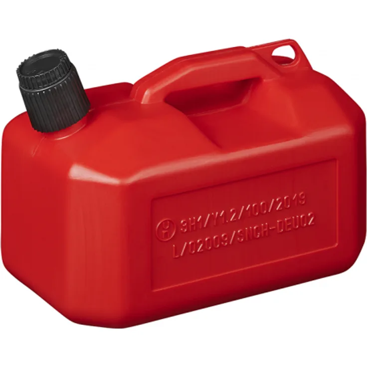 ProPlus Benzinkanister 5L Kunststoff rot UN-geprüft (niedriges Modell)
