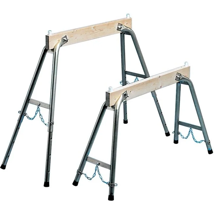 Arbeitsbock H.max.900mm Holz/Stahlrohr höhenv.ZARGES