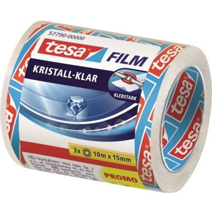 tesa Klebefilm 57790-00000 15mmx10m kristallklar 3 Rl./Pack. - Preisvergleich – Bild 1