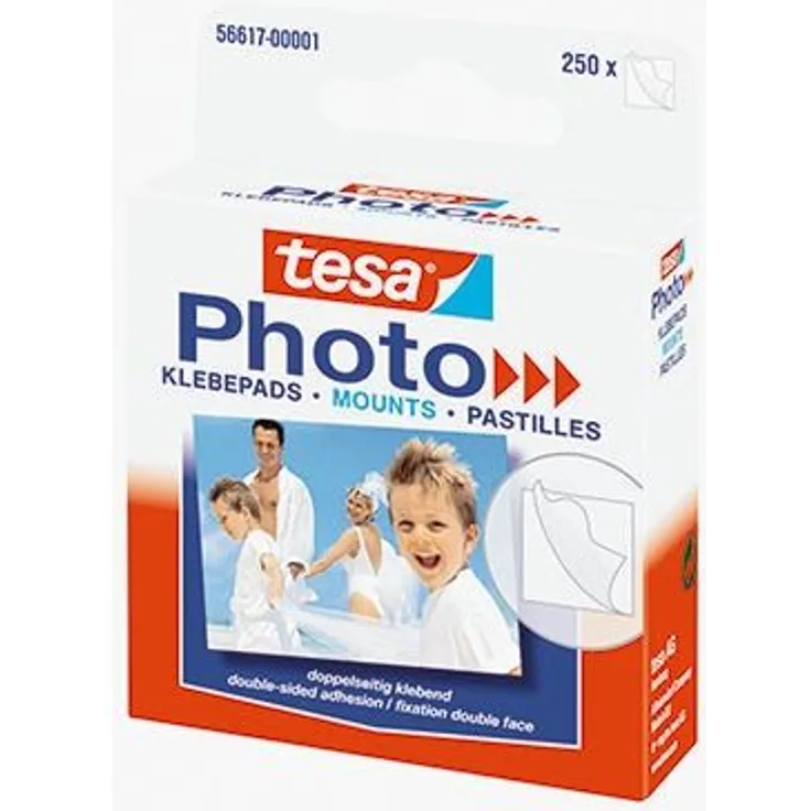 tesa Klebepad Photo 56617-00001 12x13mm weiß 250 St./Pack