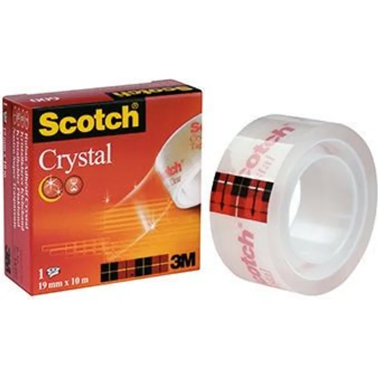 Scotch Klebefilm Crystal Clear 600 C6001910 19mmx10m transparent